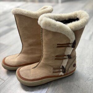 Merrell Spirit Tibet High Timber Snow Winter High Boots Polartec Tan Size 9